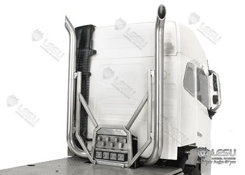 Lesu 1/14 Twin Exhaust Stack For Volvo FH-16