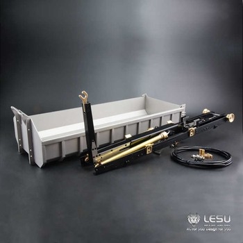 Lesu 1/14 Hook Lift System With Low Sided Skip, Pump and Valve Block