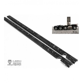 Lesu 1/14 525mm 4-axle Chassis Rails (3+1 Heavy Hauler Config)