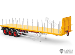 LS-A0013-B-P 40ft 3 axle flatbed semi trailer with lights (Painted)