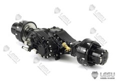 LESU 1/14 Centre rear axle with planetary hubs and locking inter-axle diff