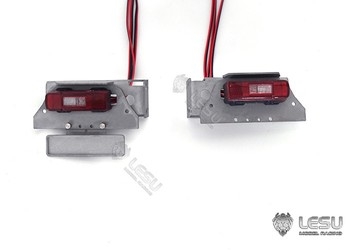 LESU 1/14 Volvo tail lights type 2 with LEDs on large brackets