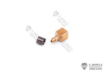 Lesu 2.5mm solid tube to 3mm flex tube inline fitting