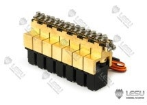 LESU 7 way hydraulic valve block with servos