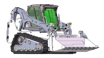 Lesu 1/14 Aoue LT5 RC Tracked Skid Steer Compact Loader Kit
