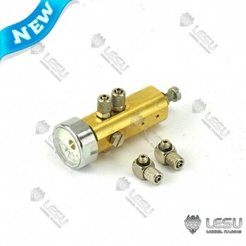 3 Way Pressure Regulating Valve with Pressure Gauge