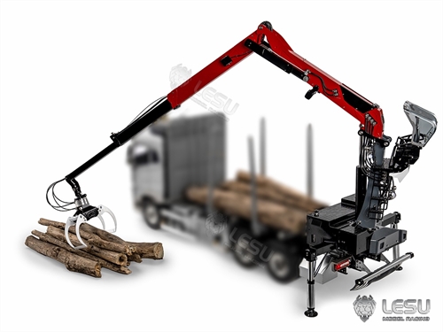 LS-A0002-RTR Hydraulic timber grab crane Built and painted