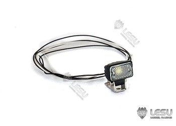 LESU 114 Small rectangular spotlight on hinged mount