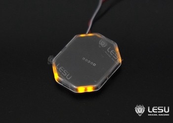 Lesu Octagonal roof light beacon Yellow