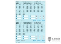 Lesu 114 Number Plate Decal Set