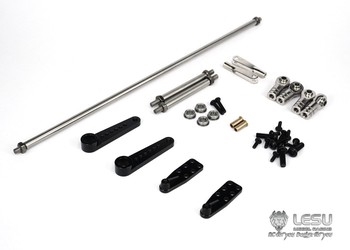 Lesu 114 Dual Axle Steering Linkage Set Extended Steering Arm