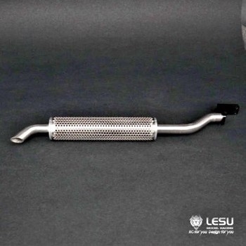 Lesu 114 Vertical Exhaust Pipe with Heat Shield - Type A
