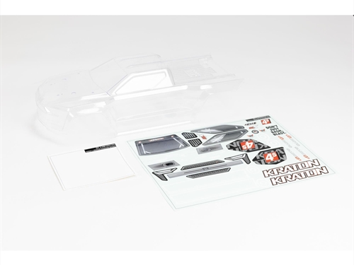 110 Clear Body with Decals and Window Masks KRATON 4X4 BLX
