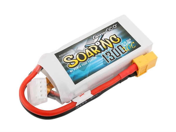 Li-Po 3S 11.1V 1300mAh 30C Soaring with XT60
