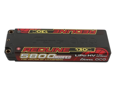 Li-Po HV Car Hard Case 2S 76V 5800mAh 130C RL with 5mm