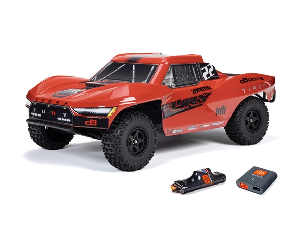 1/10 FURY MEGA 550 4X2 SCT with Battery & Charger Red