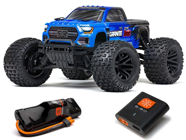 Granite Boost 4X2 550 Mega 1/10 2WD MT Blue w/Batt Chg