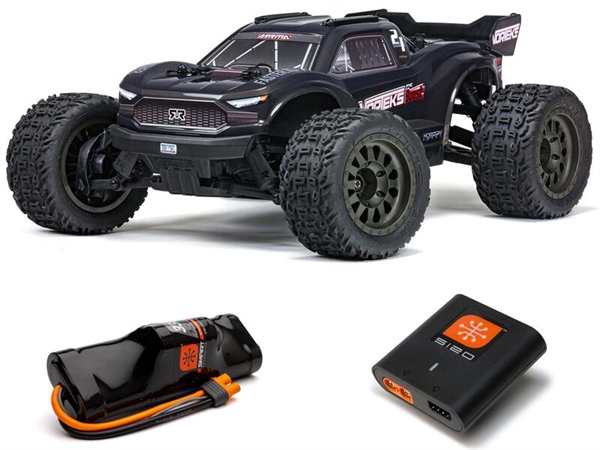 Vorteks Boost 4X2 550 Mega 1/10 2WD ST Gunmetal w/Batt Chg