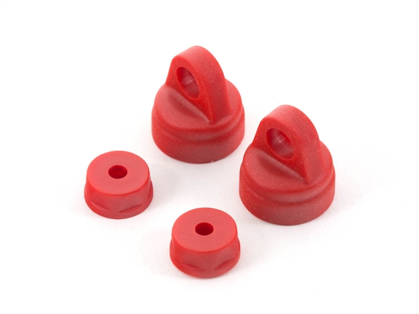 ARRMA SHOCK CAP SET RED (4)
