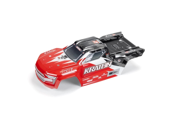 Kraton 4x4 BLX Painted Decaled Trimmed Body (Red/Black)
