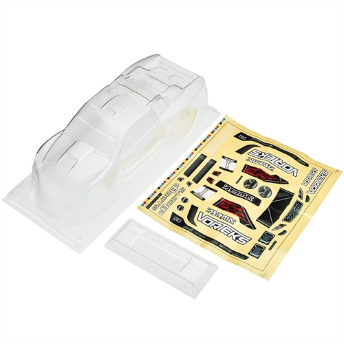 ARRMA BODY CLEAR WITH DECALS VORTEKS 2014