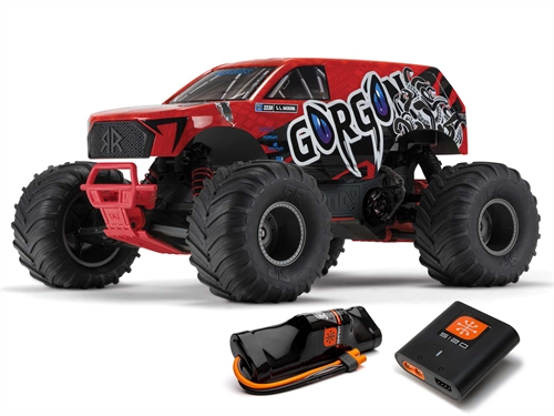 Gorgon 2wd MT 110 RTR Smart w84v BattUSB Charger Red