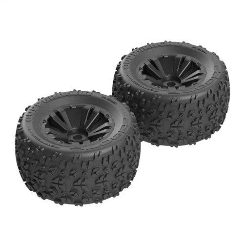 Copperhead MT 6S Tire/Wheel Glued Blk (2)