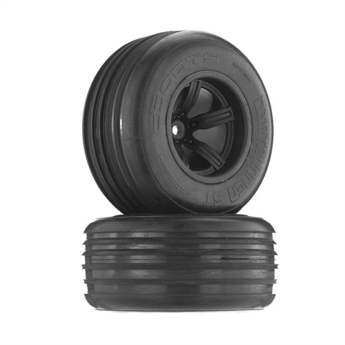 Dirtrunner ST Tire/Wheel Black Front (2)