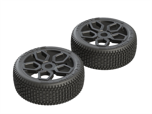 Exabyte NB Buggy Tire Set Pre-glued
