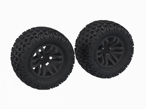 dBoots FORTRESS MT Tire Set Glued Black 2