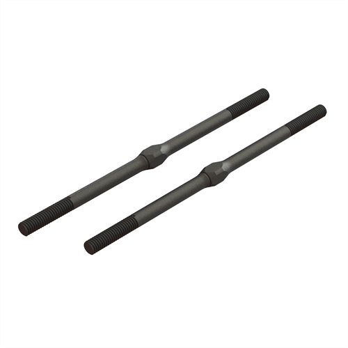 Steel Turnbuckle M4 x 95mm Black 2