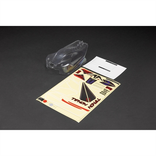 1/8 Clear Body with Decals: TYPHON 4X4