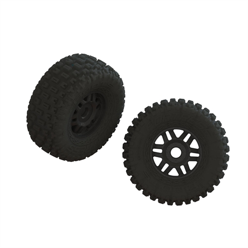 dBoots FORTRESS LP Tire Set Glued Black 2