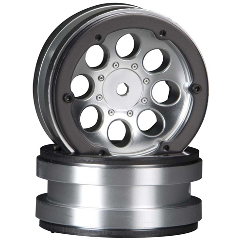 8-Hole 1.9 Beadlock Wheel Satin Chrome (2)