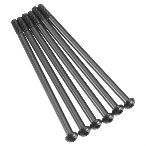 Hex Socket Button Head Screw Shaft M3x61mm Blk