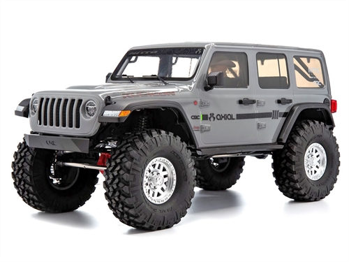 1/10 SCX10III Jeep JLU Wrangler with Portals RTR, Gray