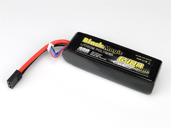 6400mAh 11.1V 3S 30C TRX Rustler, Stampede, Bandit