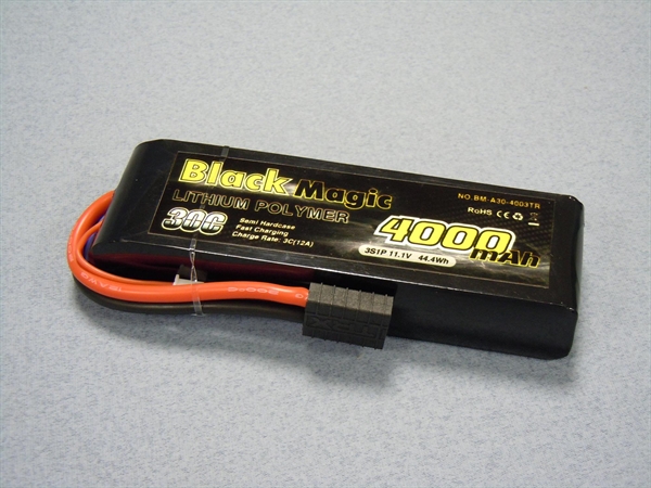 4000mAh 11.1V 3S1P 30C Semi Hard - TRX All Models
