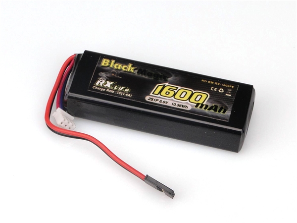 RX LiFe Flat 1600mah 6.6v 2S1P (28 x 81 x 15mm)