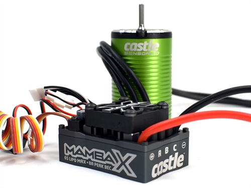 MAMBA X SCT,Â  SENSORED, 25.2V WP ESC w/1412-2100KV 5MM COMB
