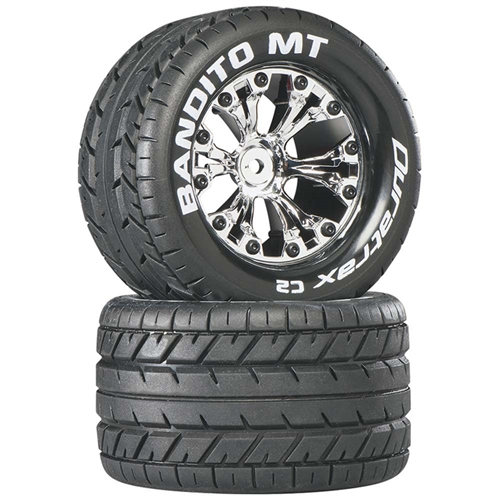 Bandito MT 2.8" Truck 2WD Mounted Rear Chrome (2)