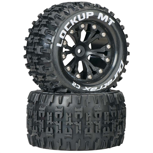 Lockup MT 2.8" Truck 2WD Mounted Rear C2 Black (2)