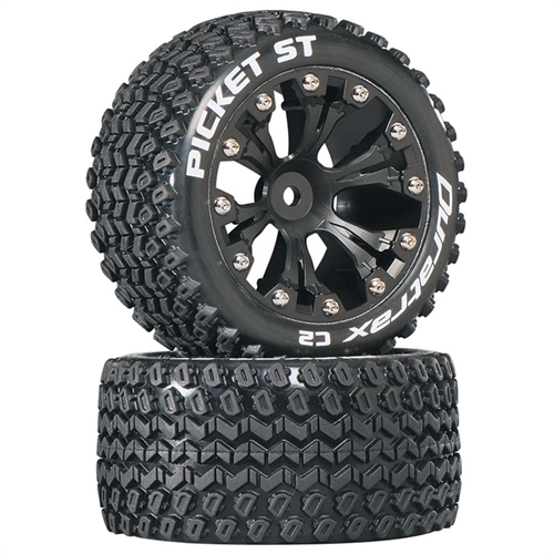 Picket ST 2.8" Truck 2WD Mounted Rear C2 Black (2)