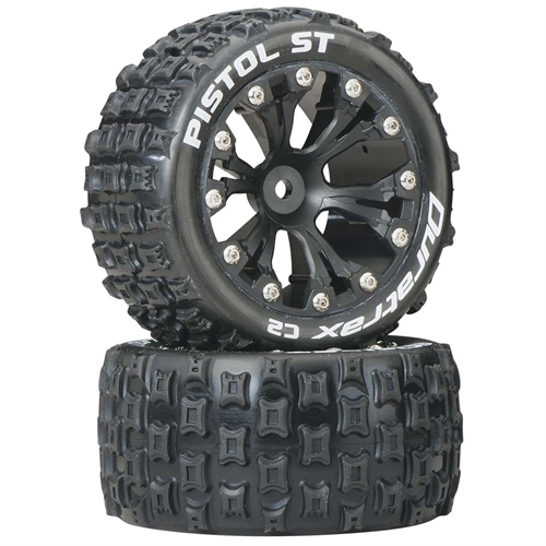 Pistol ST 2.8" Truck 2WD Mounted Rear C2 Black (2)