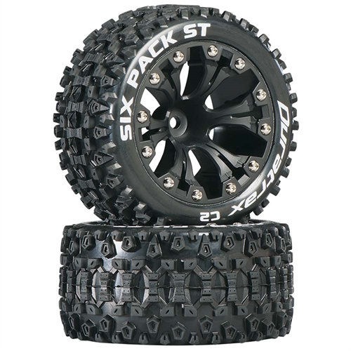 Sixpack ST 2.8" Truck 2WD Mounted 1/2" Offset C2 Black