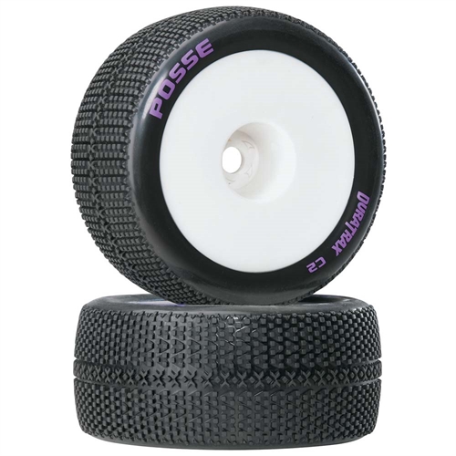 Posse 1/8 Truggy Tire Mounted 1/2 Offset (2)