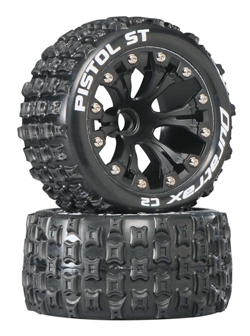 Pistol ST 2.8" Truck 2WD Mounted Front C2 Black (2)