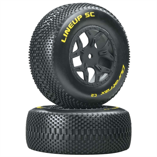 Lineup SC Tire C2 Mounted Losi Ten SCTE 4x4 (2)