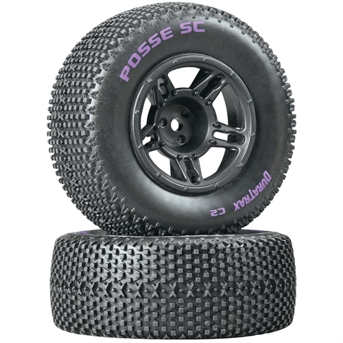 Posse SC Tire C2 Mounted Black Slash Front (2)