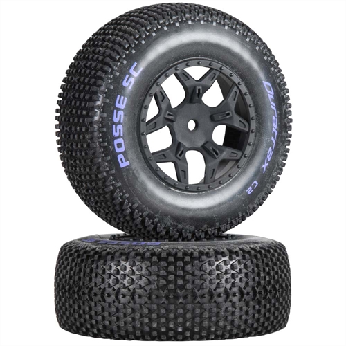 Posse SC Tire C2 Mounted Losi Ten SCTE 4x4 (2)